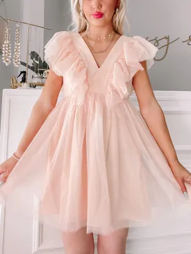 Angel Attitude Dress | Blush Pink