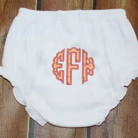 Applique Monogram Ruffle Bloomers