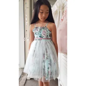 Beggi Blue Vintage Rose Party Dress