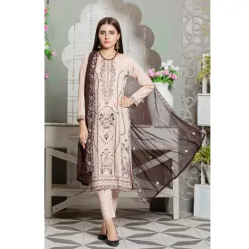 Bin Hameed Zaavia Embroidered Lawn Unstitched 3 Pcs Suit - AY-2998