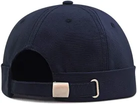 Brimless Cap Skullcap Rolled Cuff No Visor Beanie Sailor Hat for L/XXL Big Head
