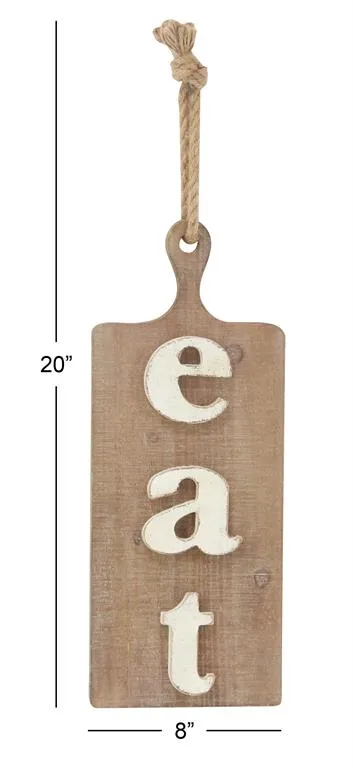 BROWN CHINESE FIR WOOD FARMHOUSE WALL DECOR