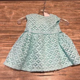 Carters Teal Lace Dress w/ Bloomers 3m