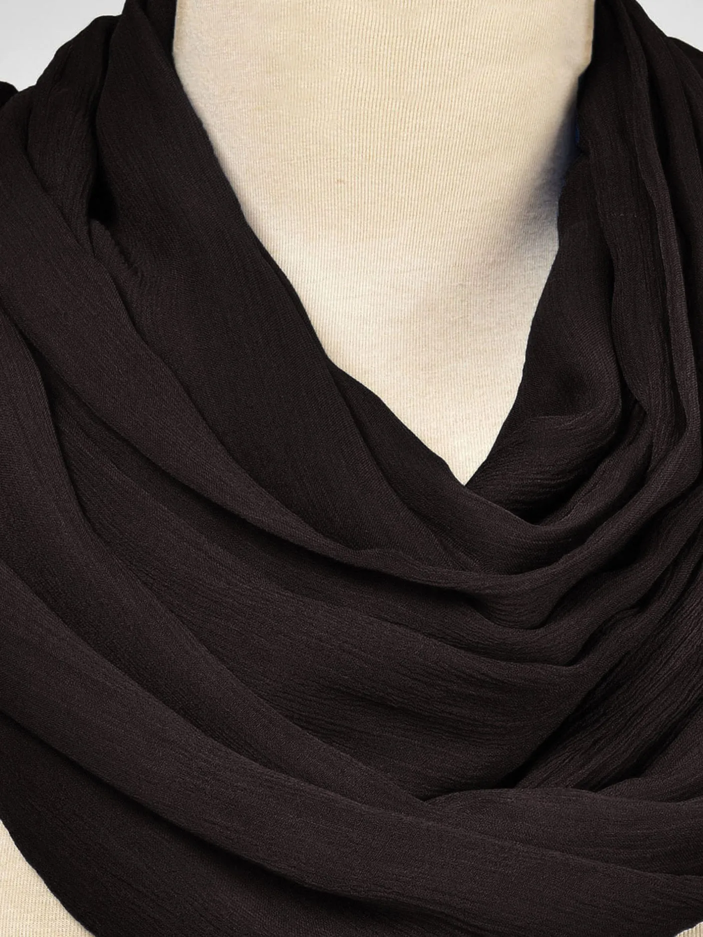Chiffon Dupatta-Chocolate Brown
