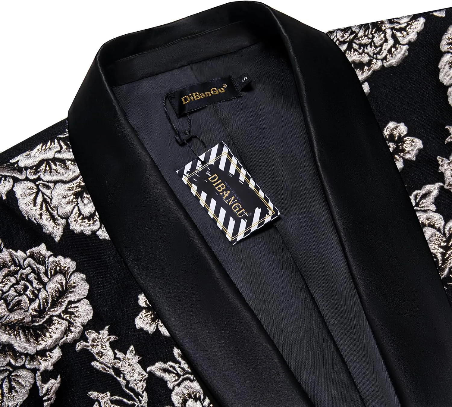 DiBanGu Mens Suit Jacket Blazer Wedding Blazer One Button Mens Tux Dress Suit Jacket Shawl Lapel for Dinner Prom Party