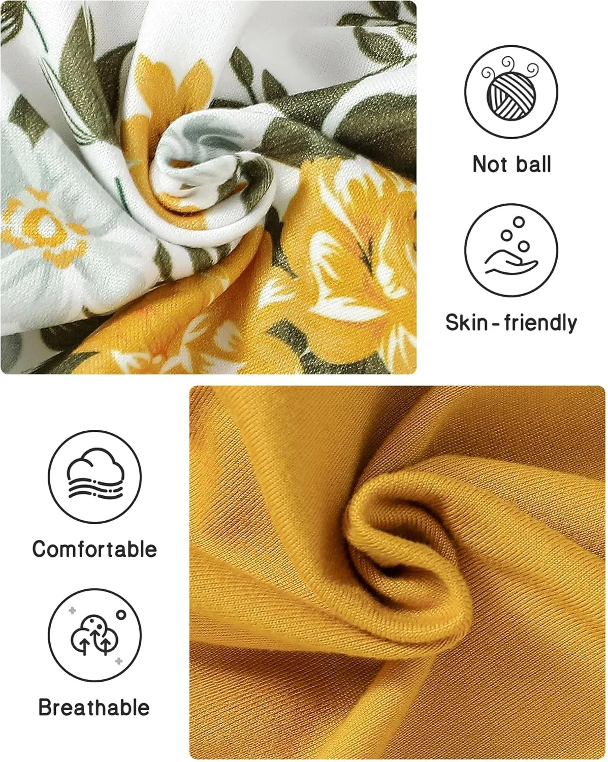 DISAUR Baby Girl Fall Outfits Toddler Girl Clothes Winter Cute Long Sleeves Floral Ruffle Top Cotton Pants Set Clothing