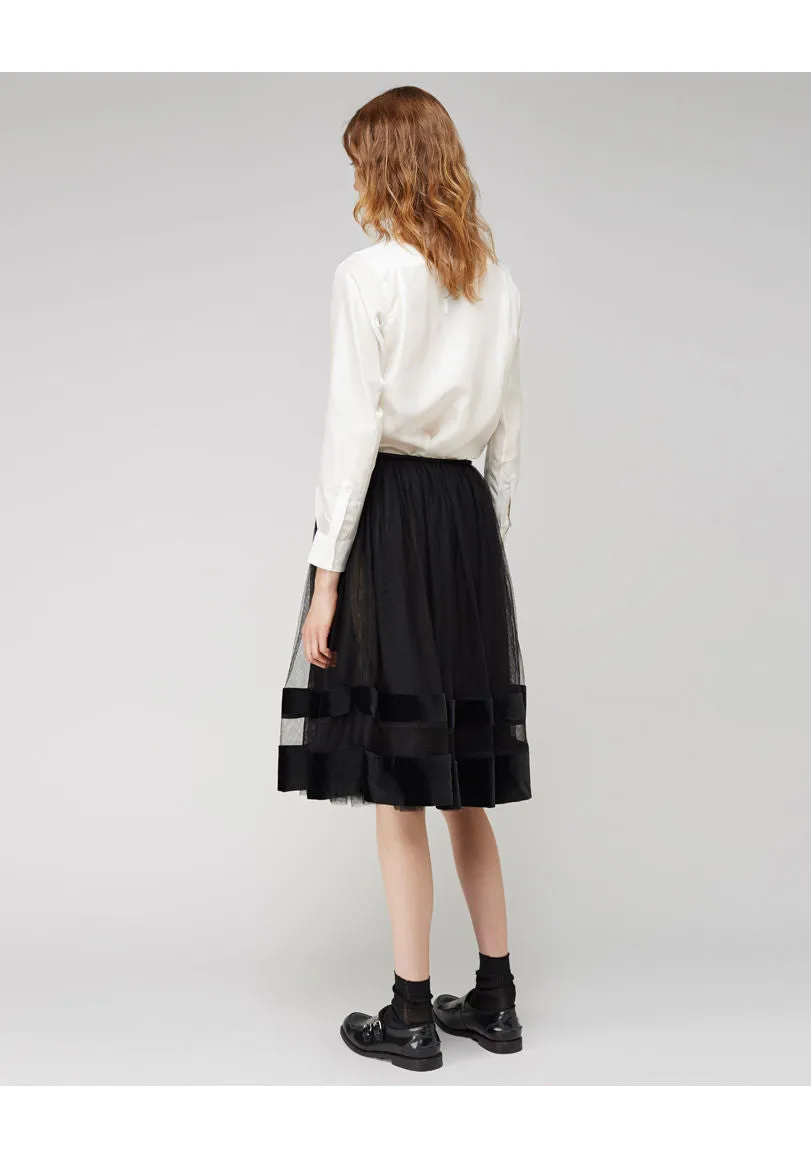 Double Collar Silk Shirt