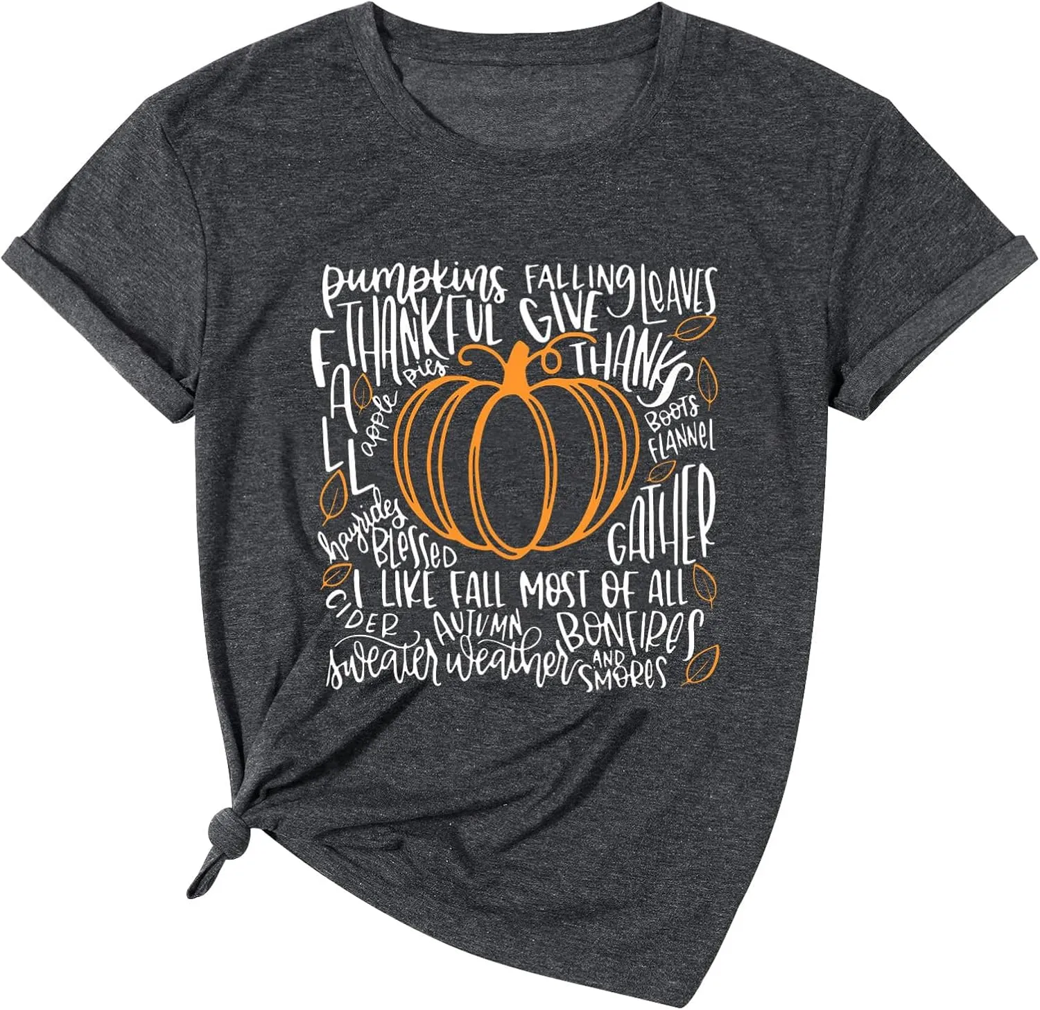 Fall Pumpkin Shirt Top Women Funny Halloween Plaid Leopard Shirt Autumn Thanksgiving Casual Graphic Tees