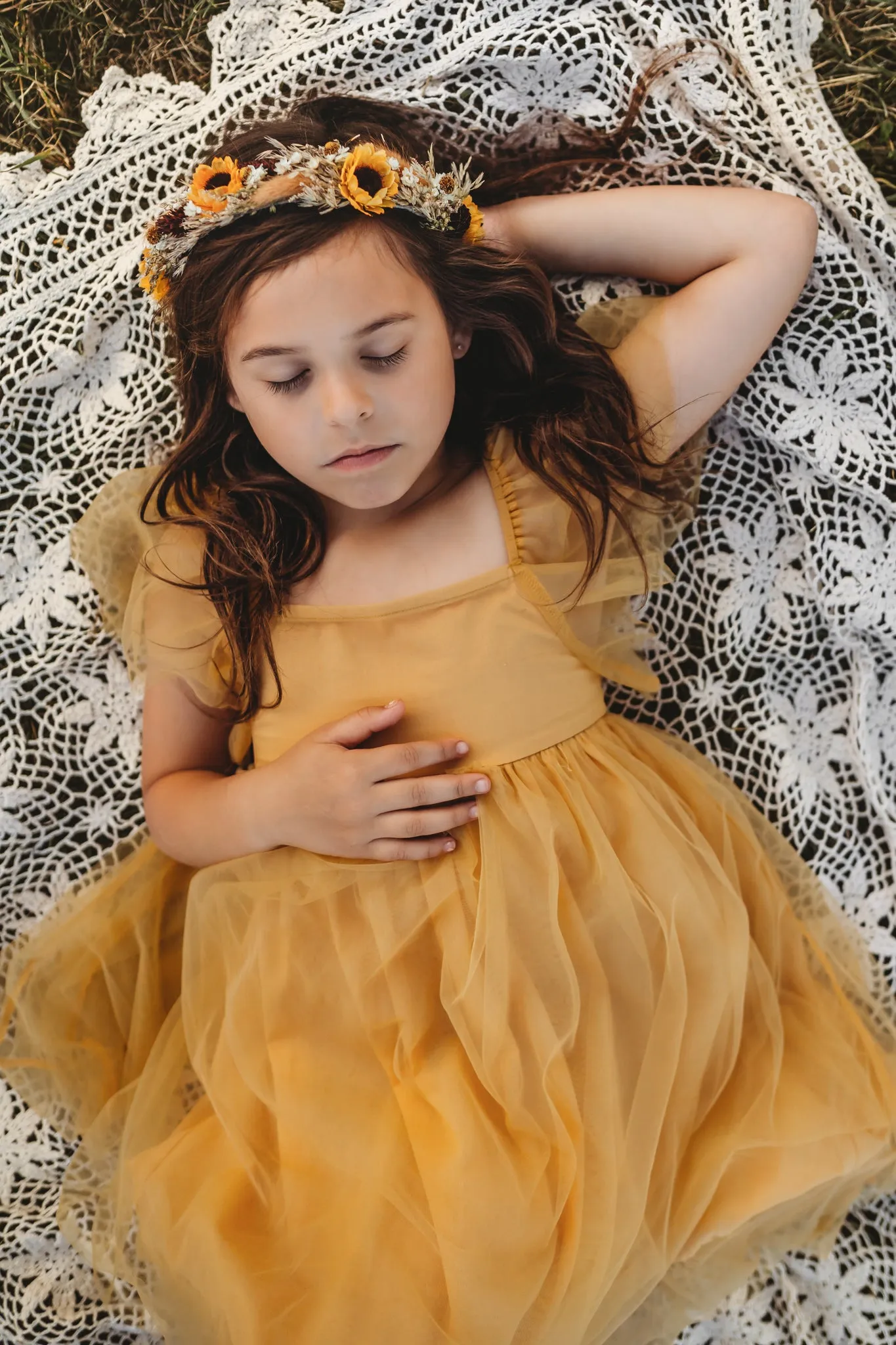 Fawn Dress (saffron tulle)