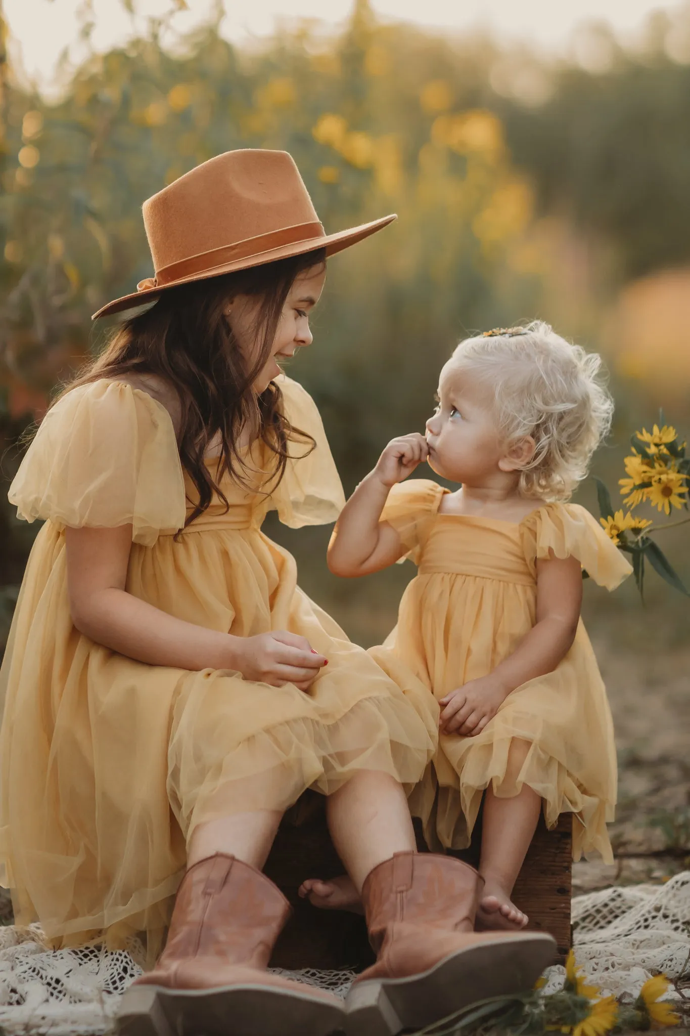 Fawn Dress (saffron tulle)