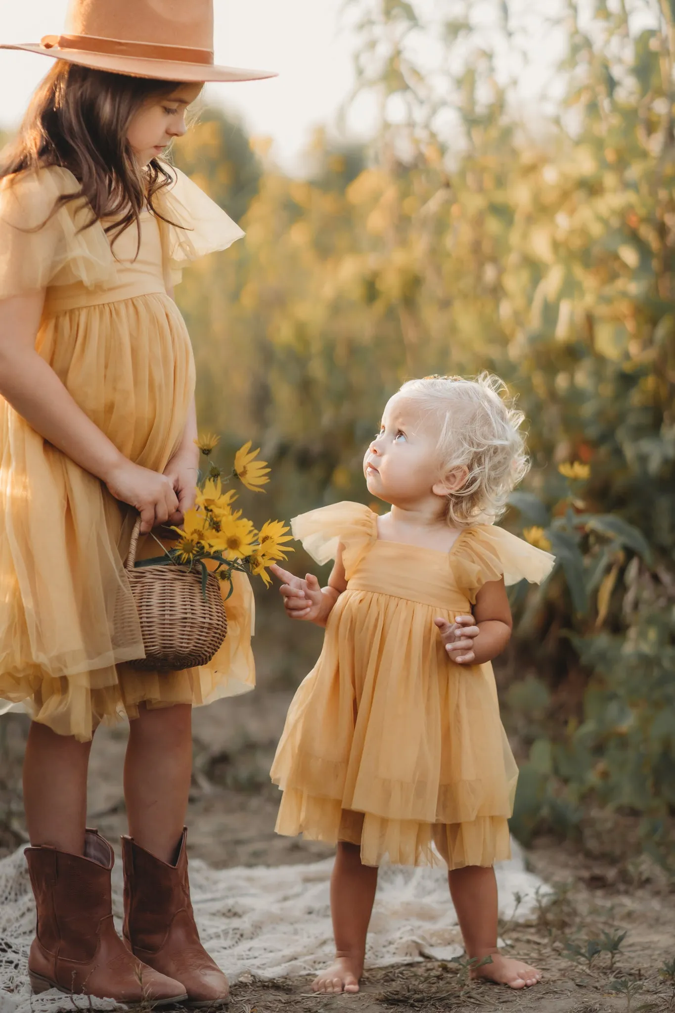 Fawn Dress (saffron tulle)