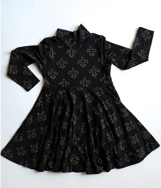 Fleur de Lis Bamboo Twirl Dress