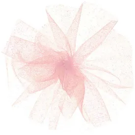 Glitter Tulle Pink Iridescent 6in x 10yd