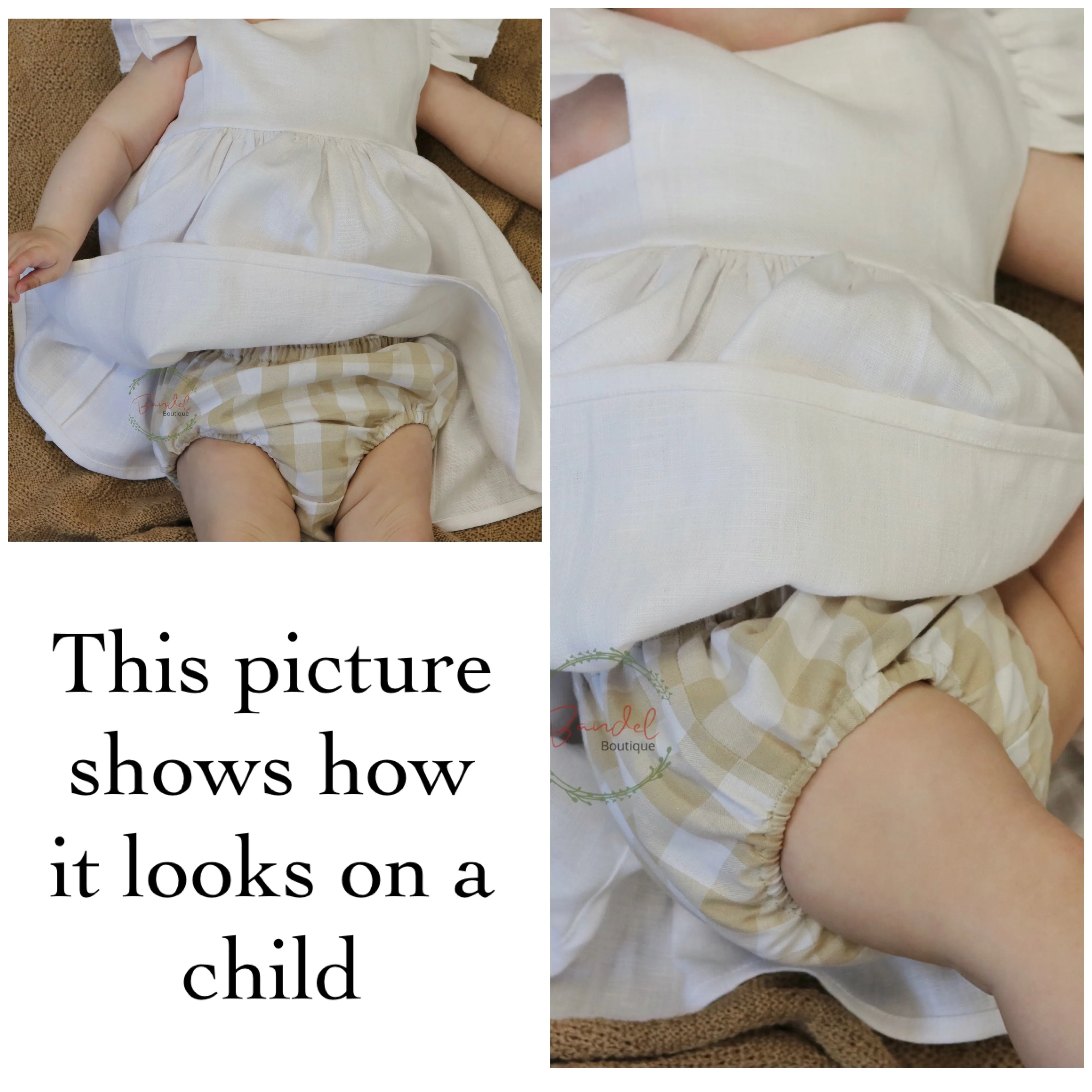 Harper, Yellow Check Bloomers