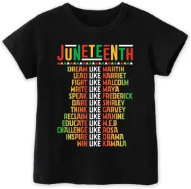 Juneteenth Shirts Kids  Toddler Juneteenth Shirt, Short-Sleeve T-Shirt for Toddler Boys & Girls, Ages 2-8