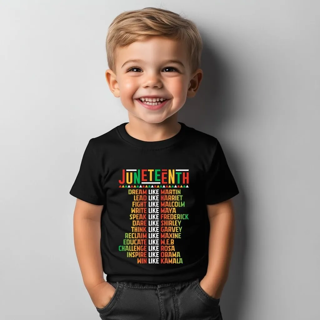 Juneteenth Shirts Kids  Toddler Juneteenth Shirt, Short-Sleeve T-Shirt for Toddler Boys & Girls, Ages 2-8