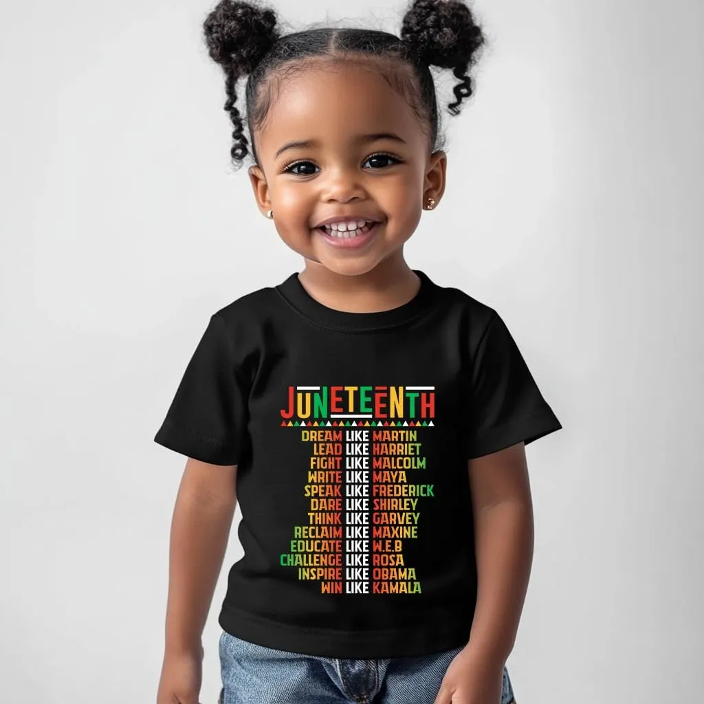 Juneteenth Shirts Kids  Toddler Juneteenth Shirt, Short-Sleeve T-Shirt for Toddler Boys & Girls, Ages 2-8