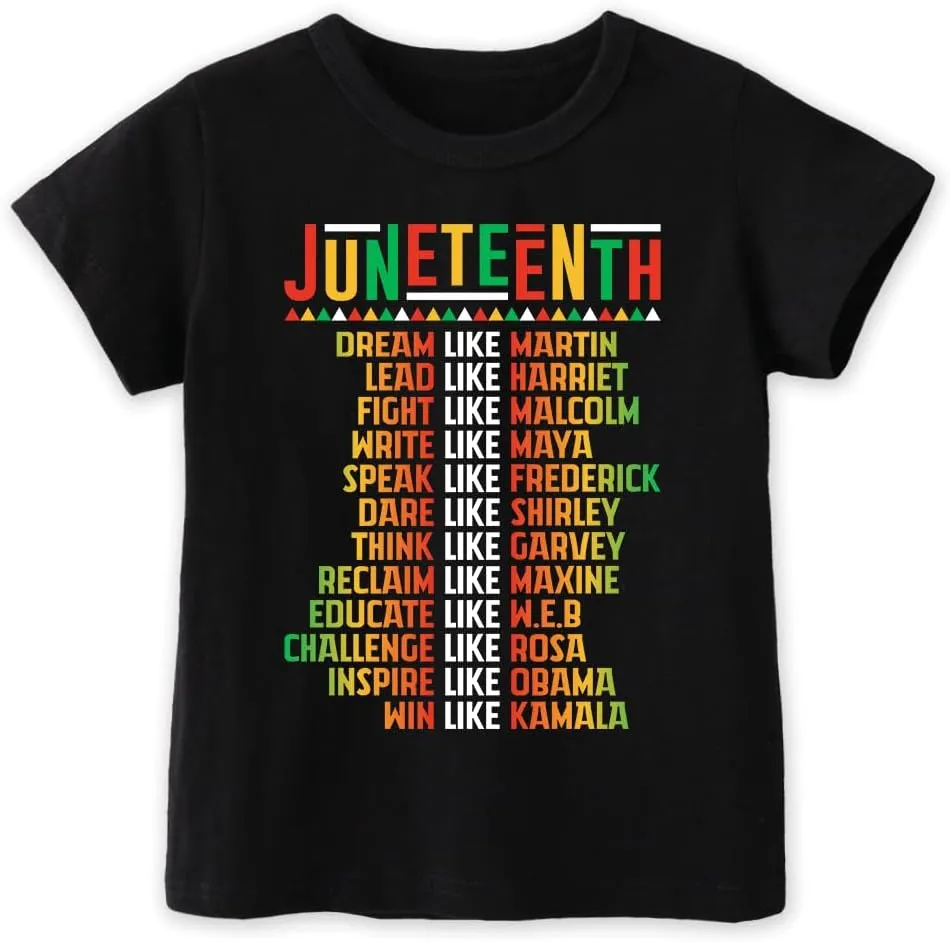 Juneteenth Shirts Kids  Toddler Juneteenth Shirt, Short-Sleeve T-Shirt for Toddler Boys & Girls, Ages 2-8