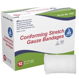 Kling Gauze, Conforming Stretch Gauze Bandge Rolls, Non-Sterile