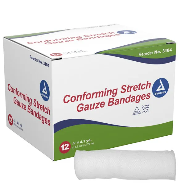 Kling Gauze, Conforming Stretch Gauze Bandge Rolls, Non-Sterile