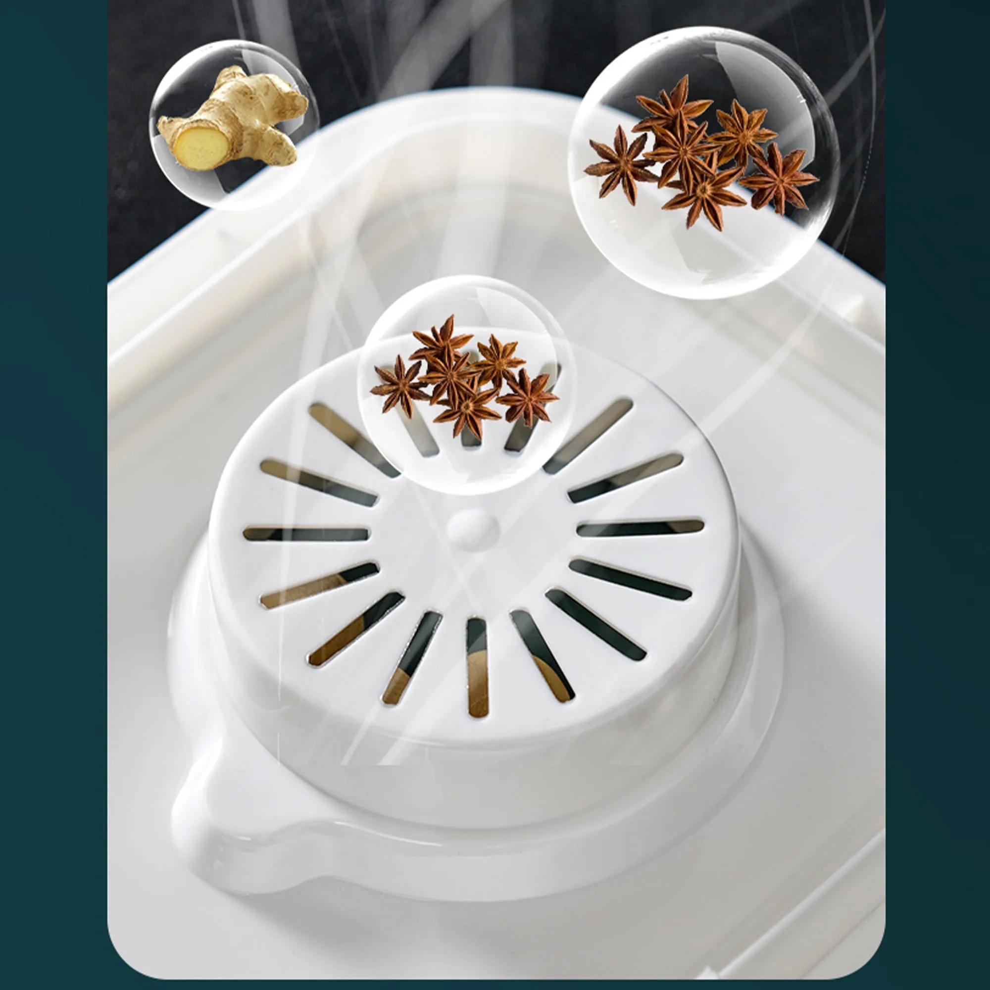 Kuber Industries Pack of 6 Kitchen Storage Dispenser| Moisture Proof Dust Proof | Rice Cereal Dal Storage Dispenser Box| Transparent Metering Cylinder| Measurable Cup | 2021 | White
