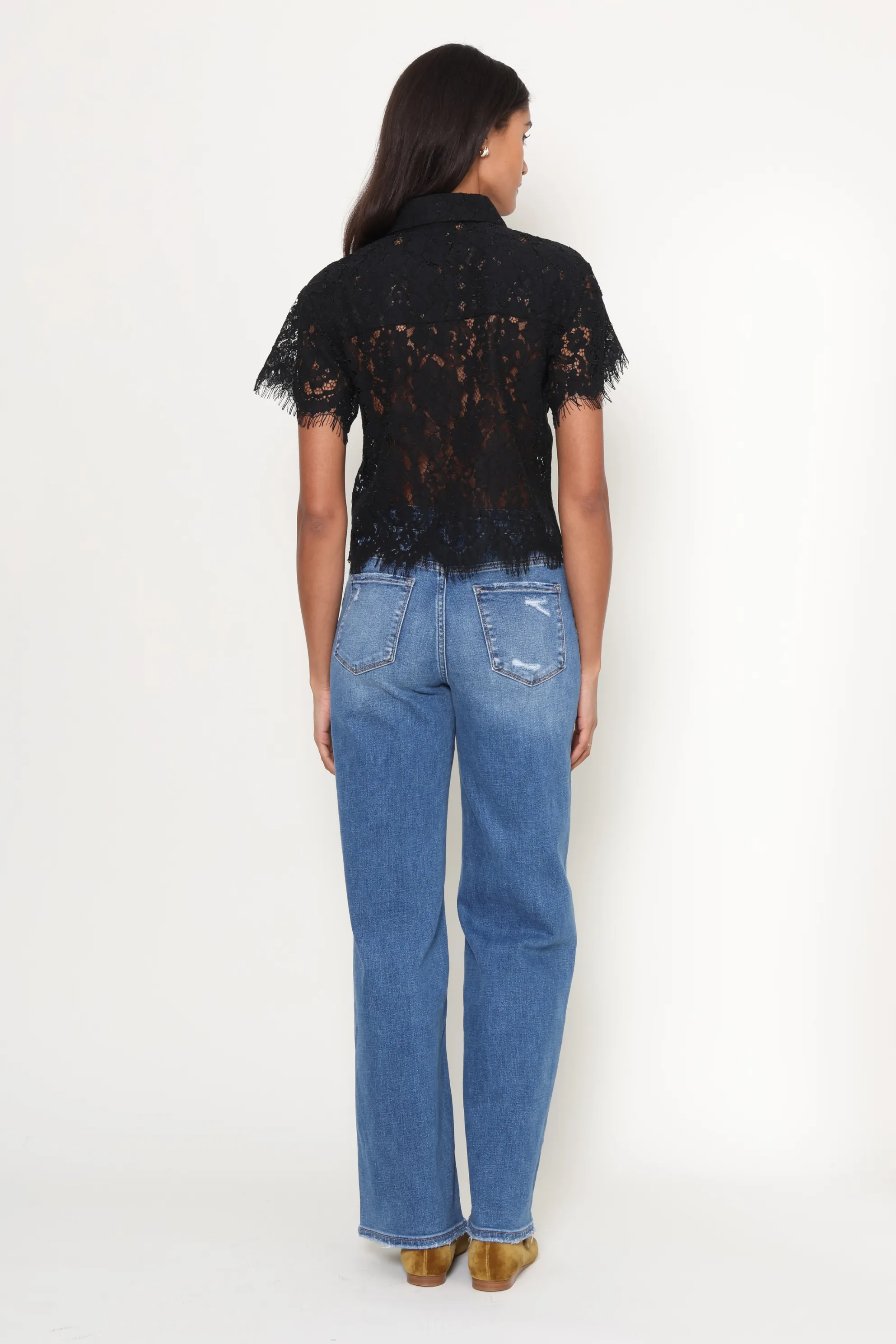 Lizbeth Short Sleeve Lace Top