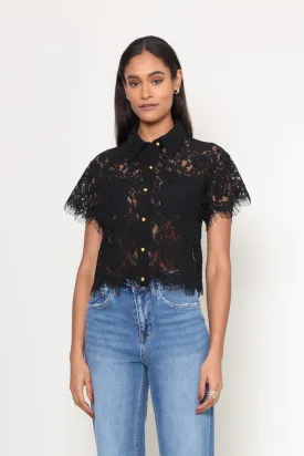 Lizbeth Short Sleeve Lace Top