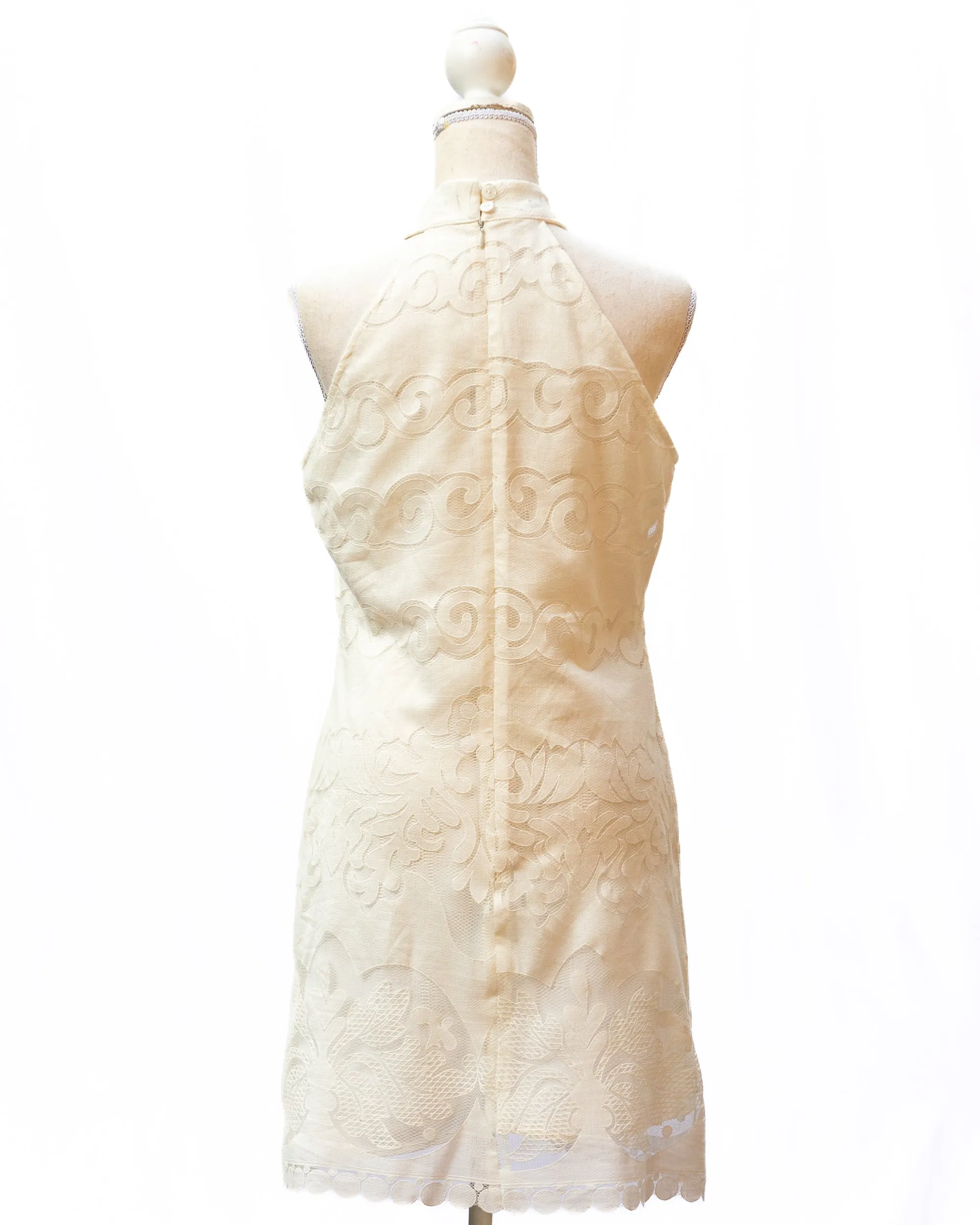Marina White Lace Dress