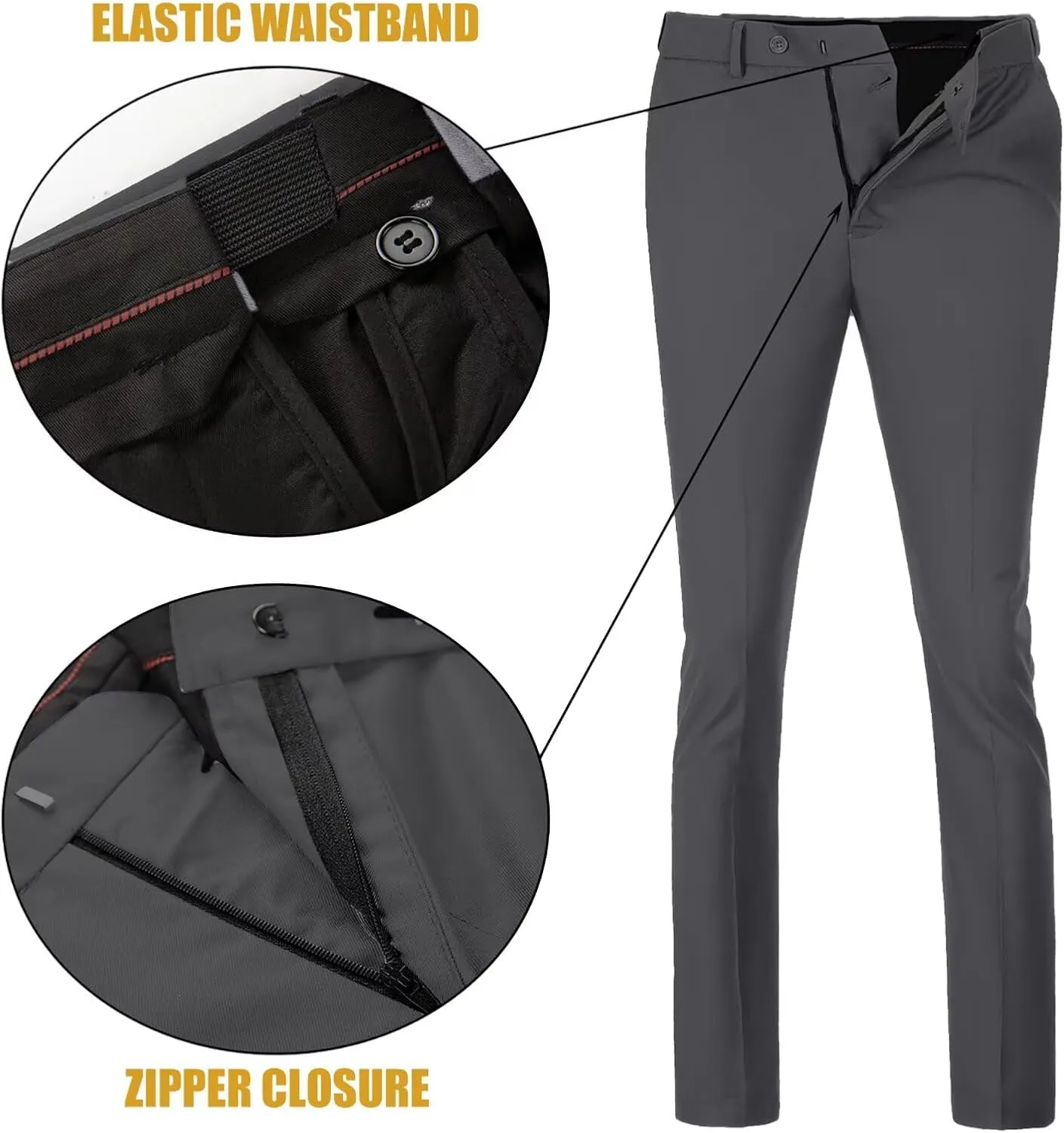 Men's Suit Slim Fit 3 Piece Suits for Men Two Button Blazer Jacket Vest Pants Tuxedo Set