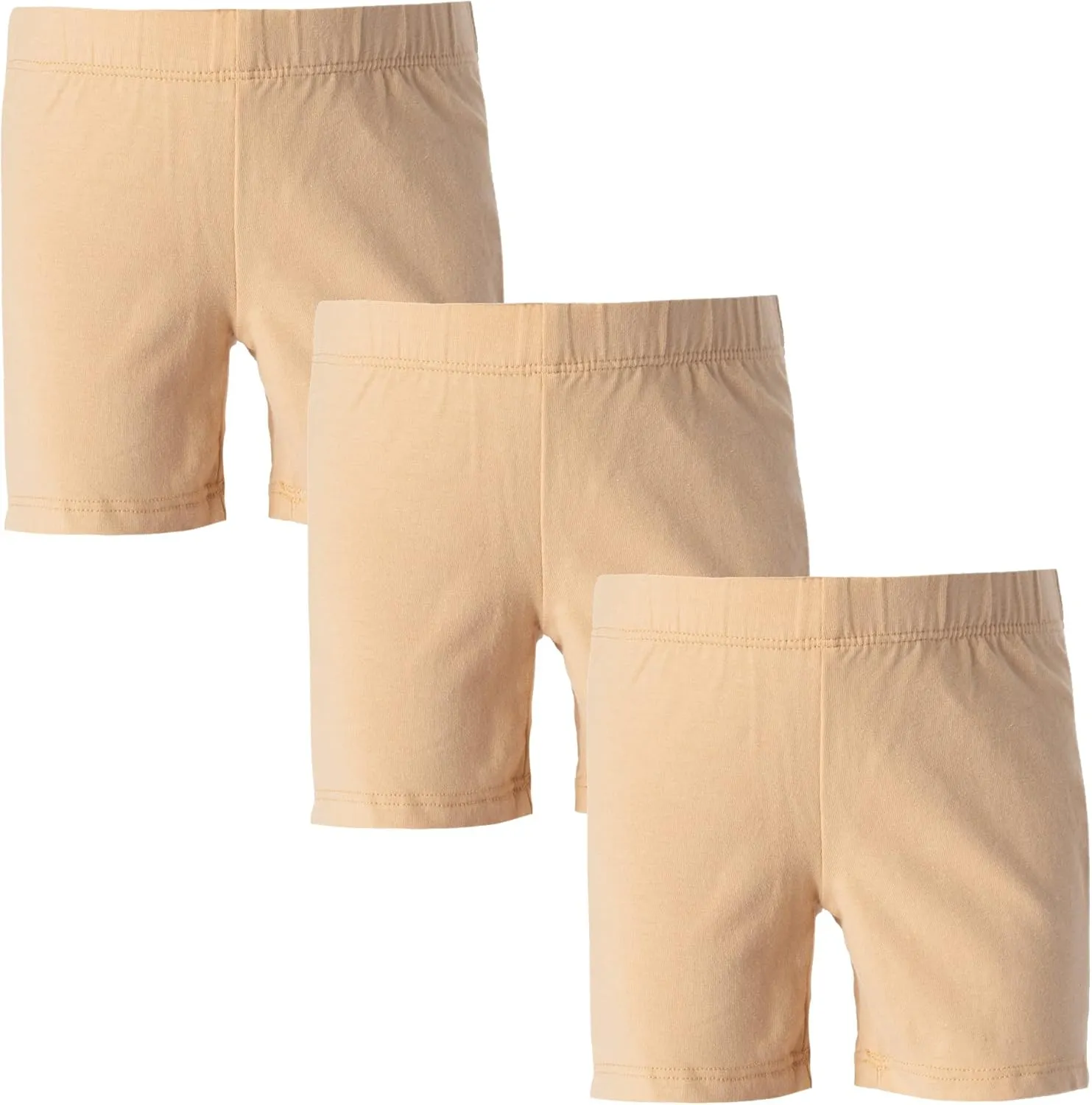 MY WAY Toddlers & Girls Bike Shorts Cotton & Spandex  Biker Shorts for Under Dresses, Cartwheel & Dance - 3 Pack Sizes 2T-16