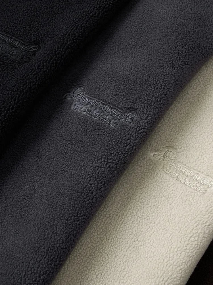 Oversize Polar Fleece Hoodies with Logo Embroidery - High Quality Sweatshirts