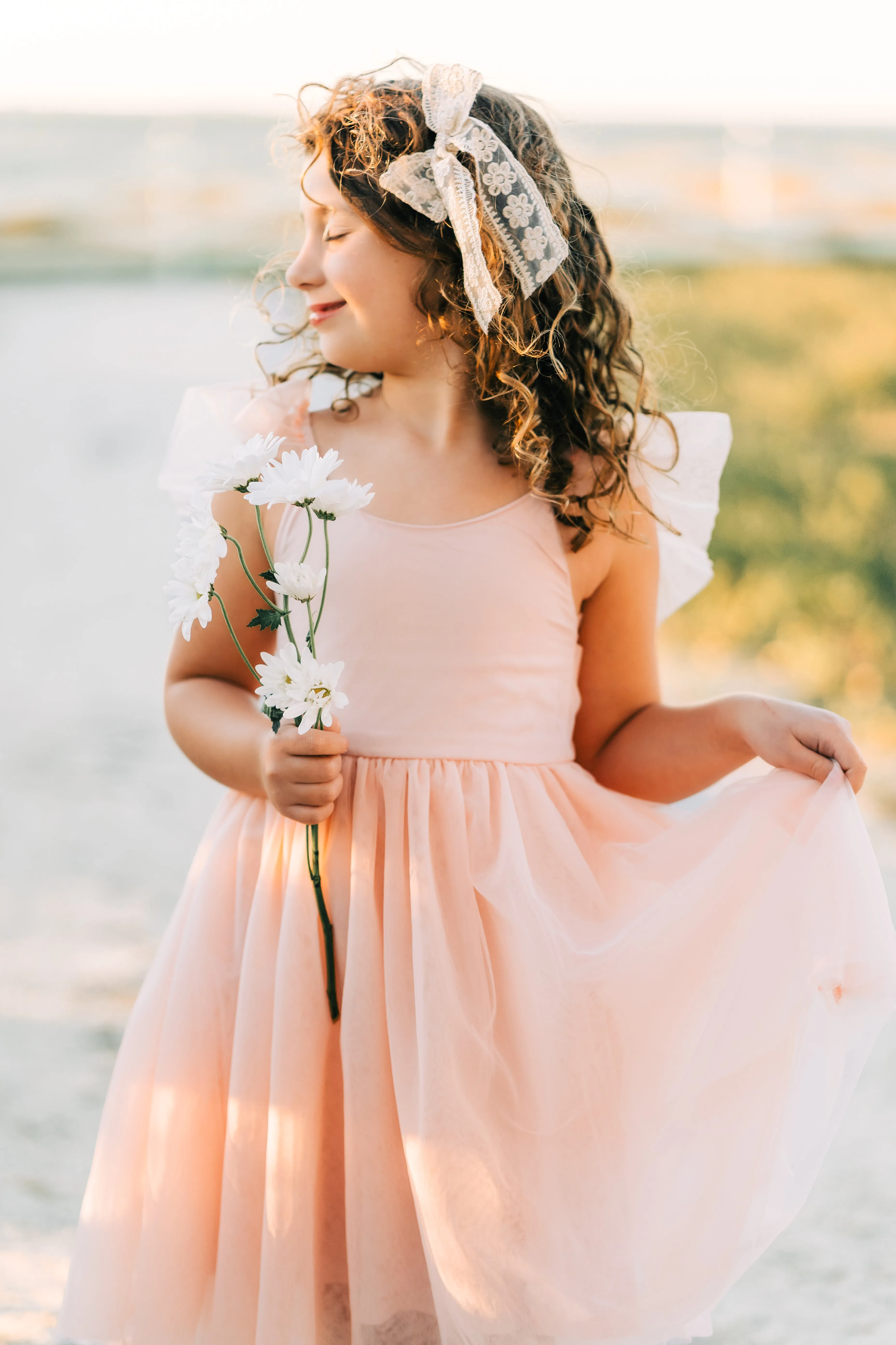 Paisley Dress (blush tulle) FINAL SALE