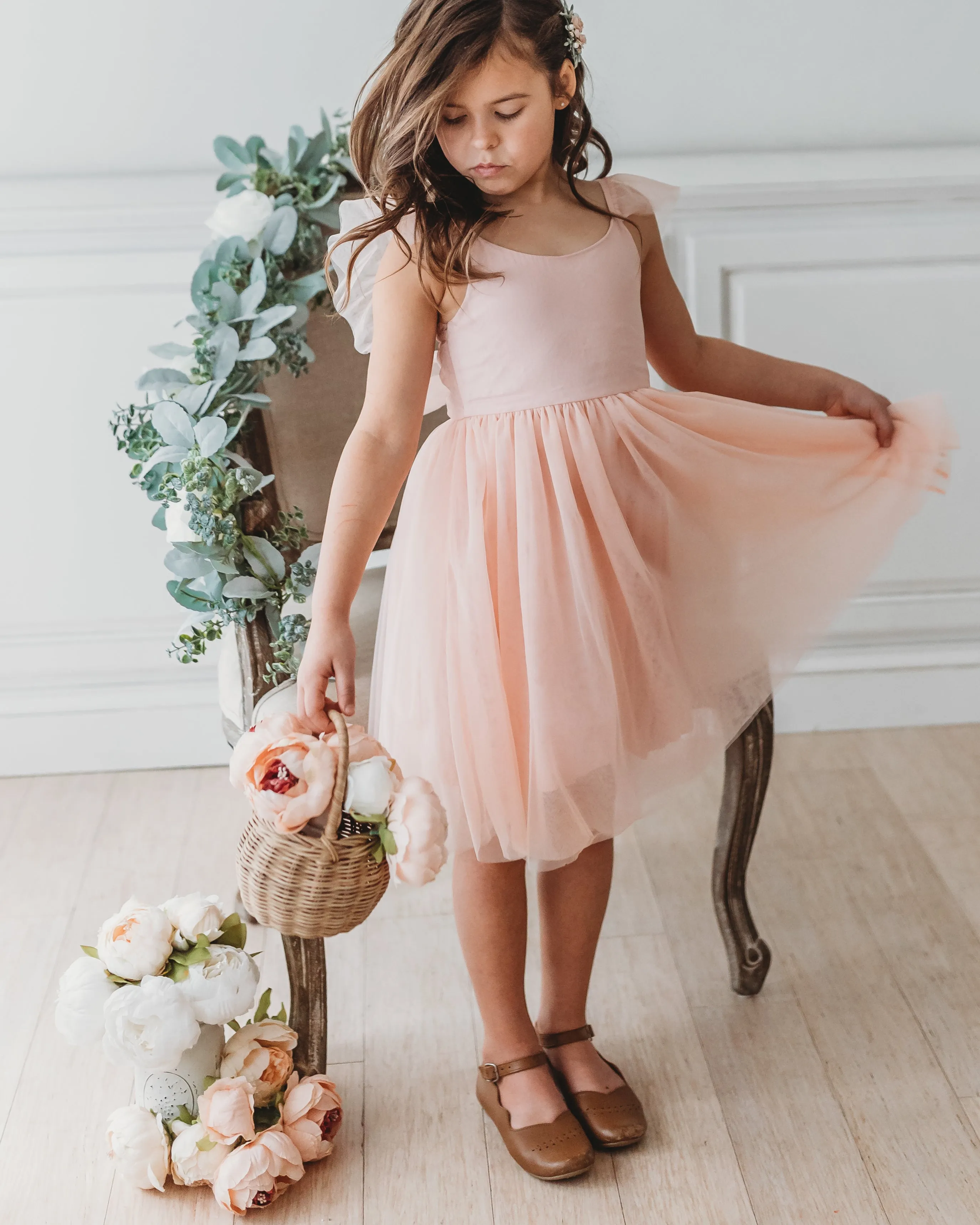 Paisley Dress (blush tulle) FINAL SALE