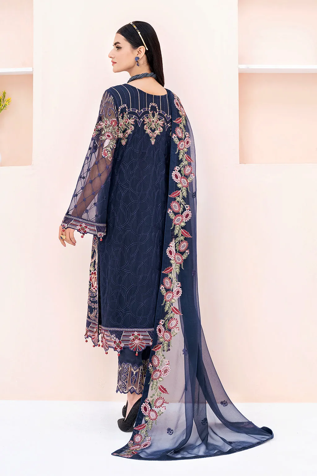 Ramsha Chevron Chiffon Collection 2023 – A-606