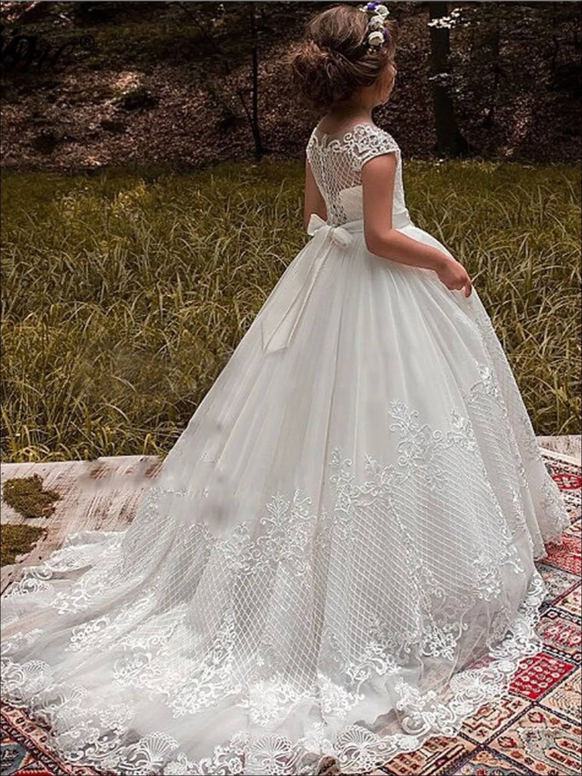 Royal Steps Embellished Communion Gown