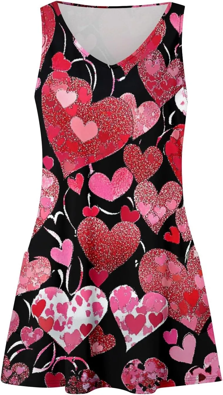 Summer Dresses for Women Vacation Casual Sundress Beach V Neck Dress with Pocket 2025 Sleeveless Swimsuit Coverup
