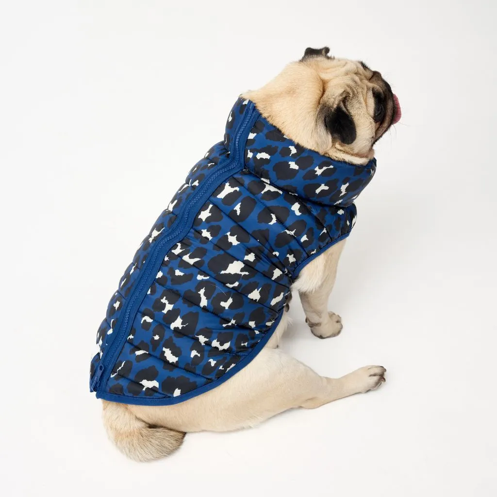 The Winterproof Reversible Dog Puffer Jacket | Blue Print