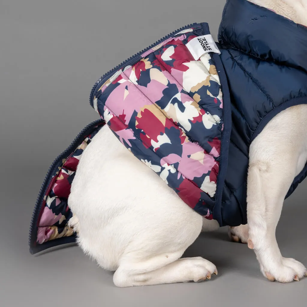 The Winterproof Reversible Dog Puffer Jacket | Blue