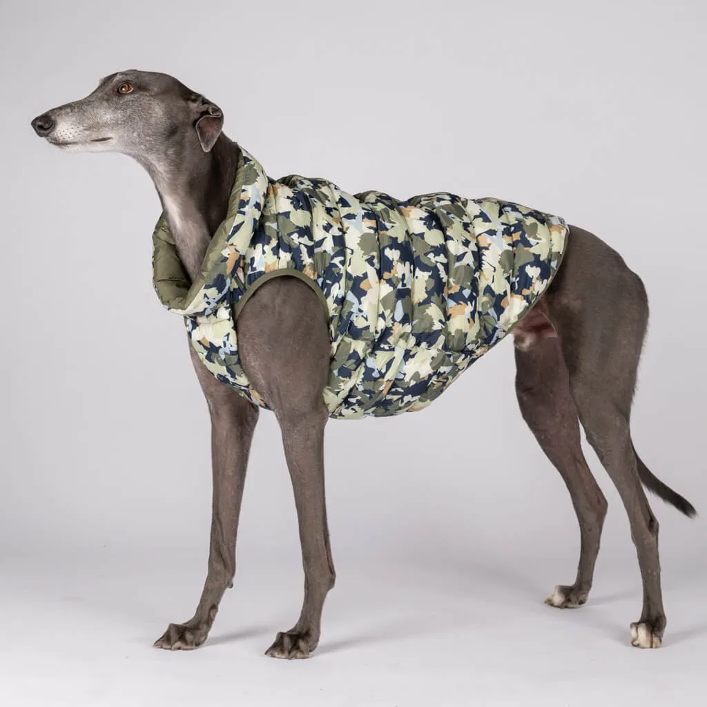 The Winterproof Reversible Dog Puffer Jacket | Green