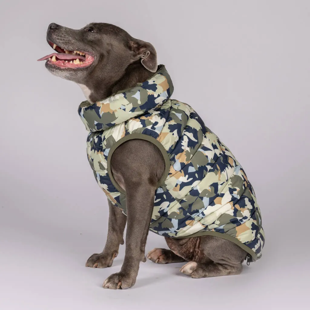 The Winterproof Reversible Dog Puffer Jacket | Green