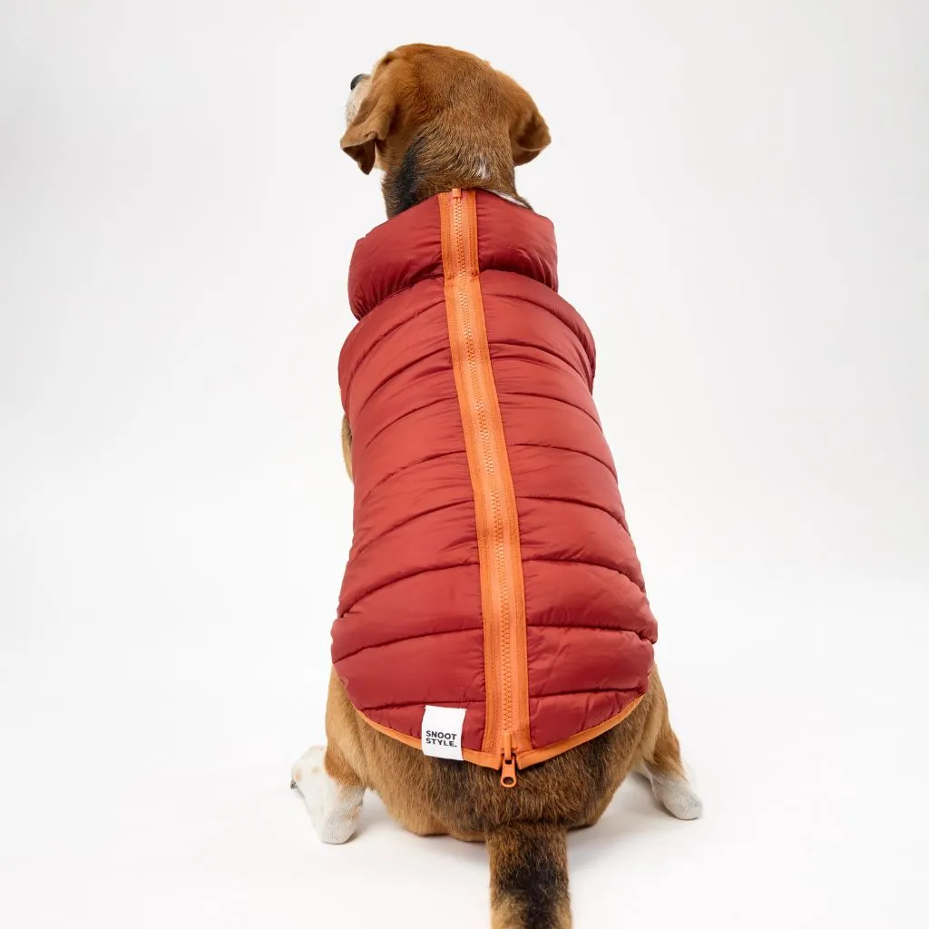 The Winterproof Reversible Dog Puffer Jacket | Orange