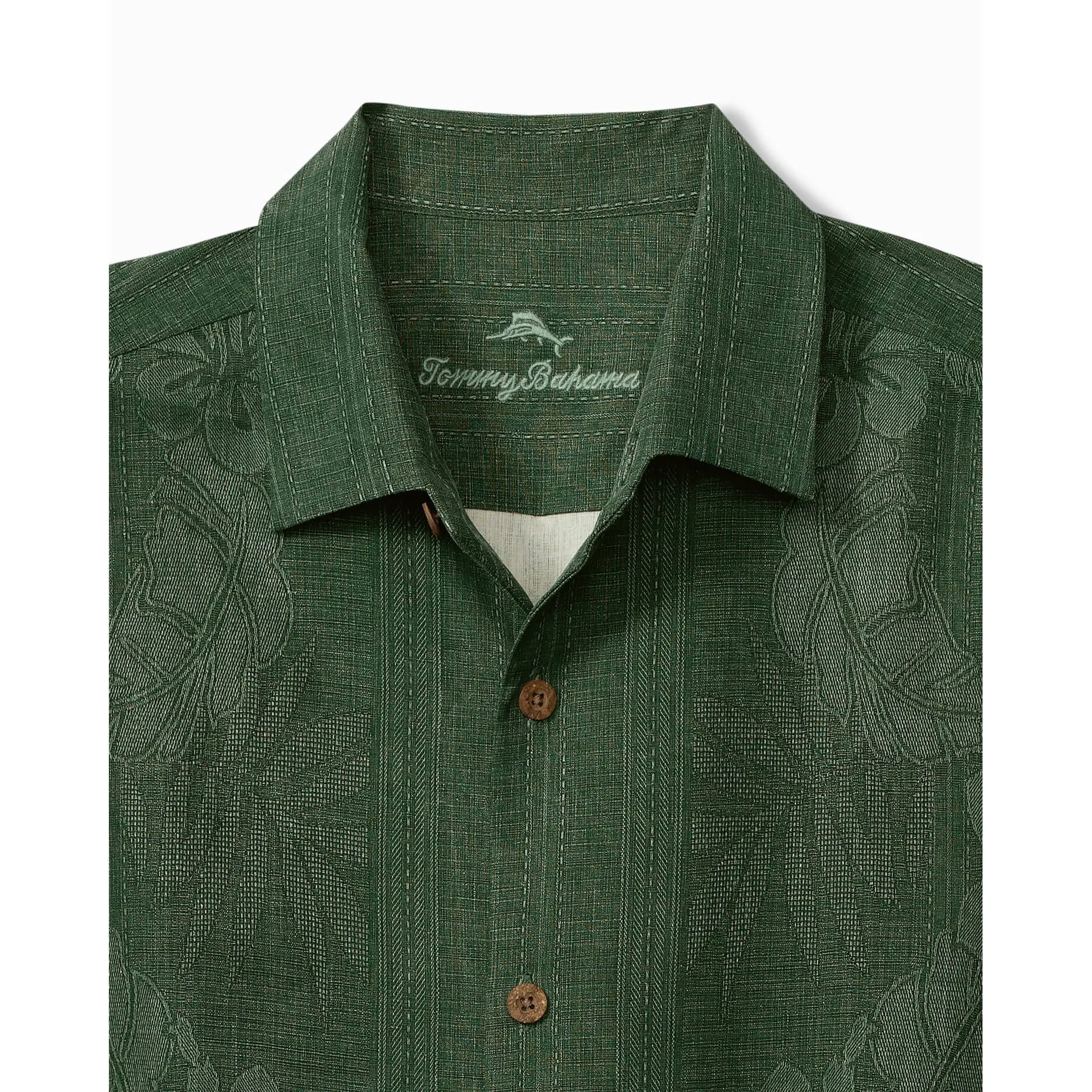 Tommy Bahama Bali Border Camp Shirt - Emerald