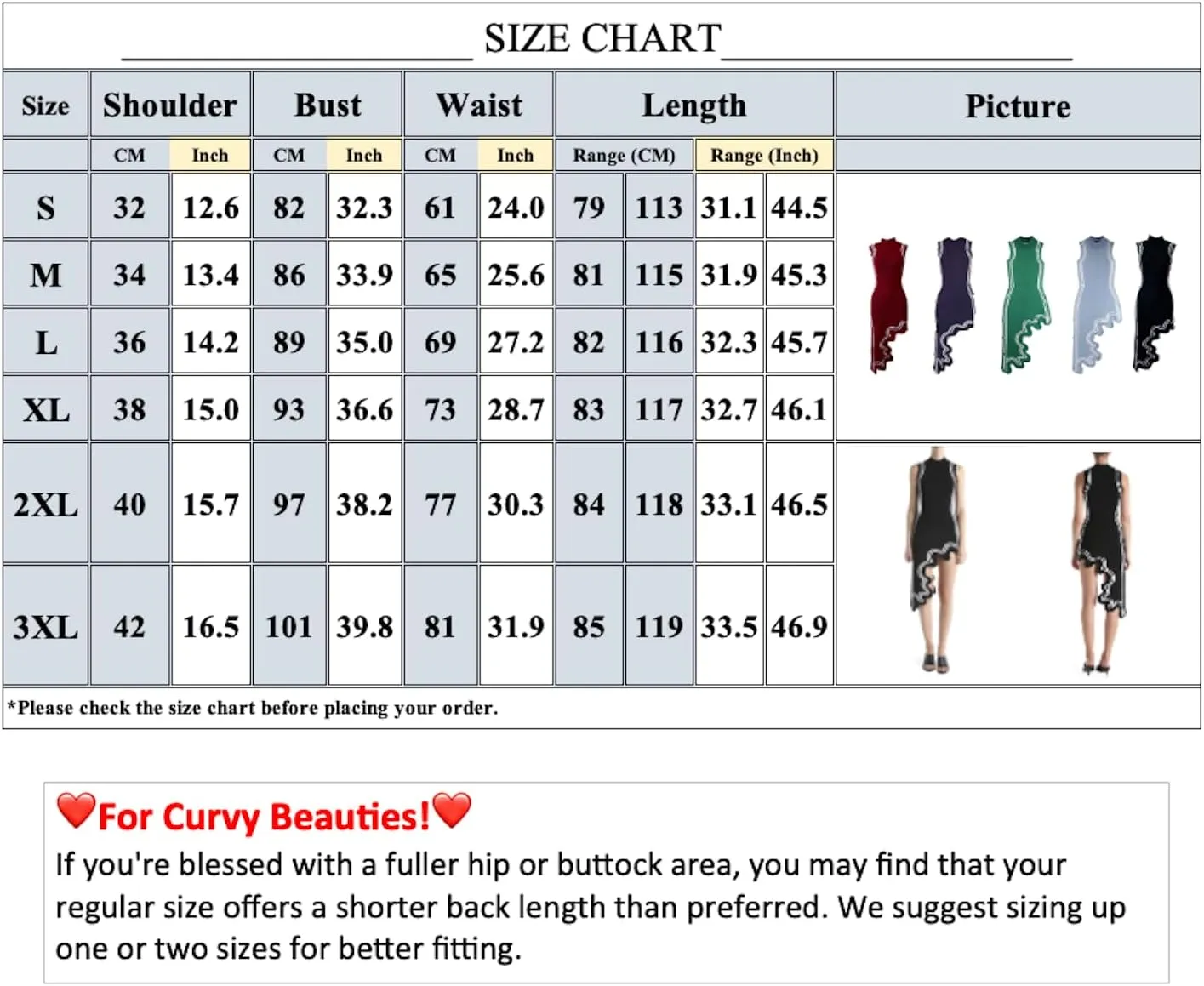 Wave-Print Asymmetric-Hem Dress for Women - Sexy Y2K Mock Neck Knit Bodycon Sleeveless Mini Midi Dress Streetwear