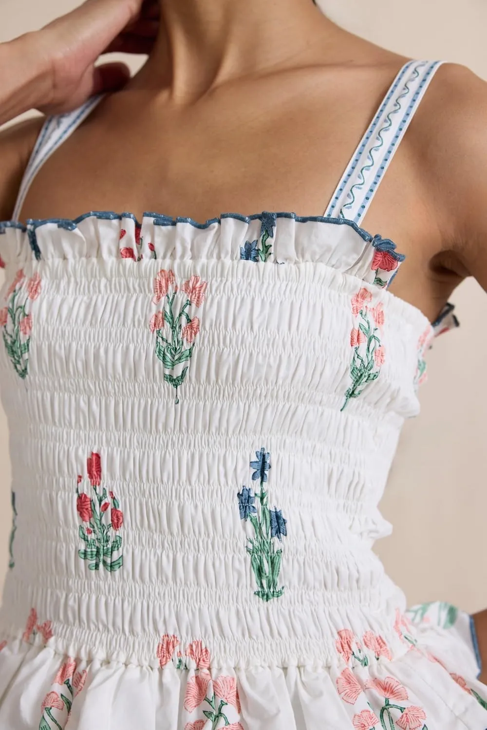 Women Floral Boho Maxi Dress Graphic Spaghetti Strap Long Dress Tiered Flowy Cami Dress Backless Beach Dress