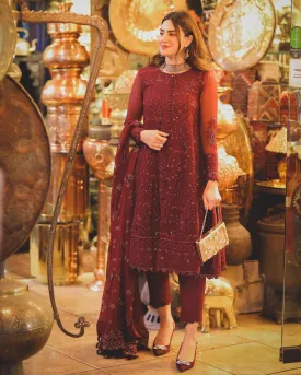 Xenia Pareesia Embroidered Chiffon Collection – FLORENCE