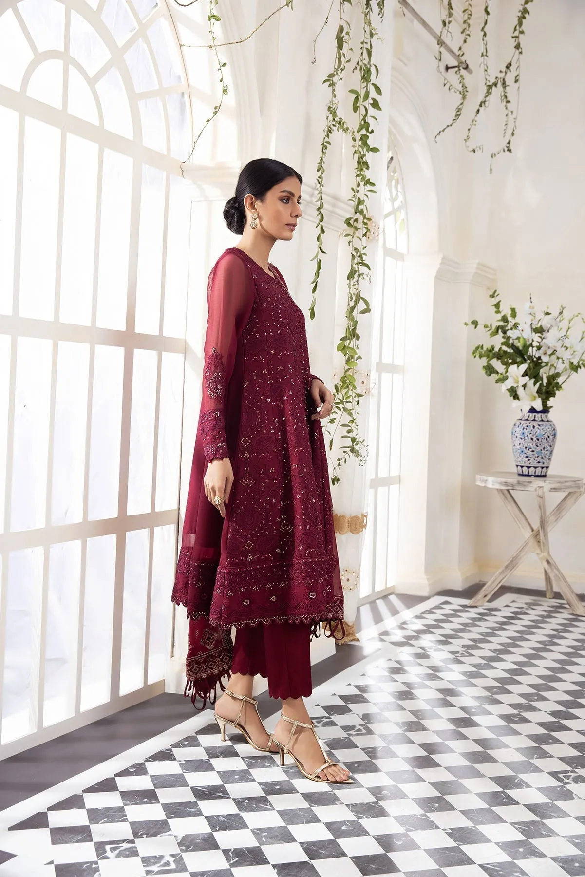 Xenia Pareesia Embroidered Chiffon Collection – FLORENCE