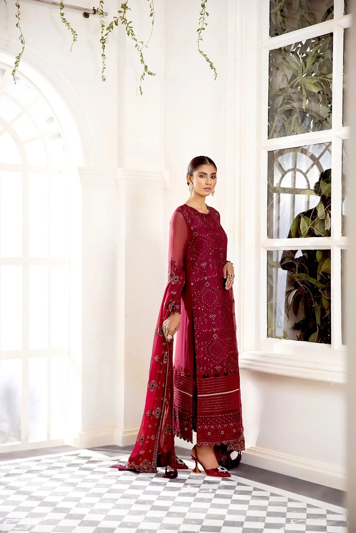 Xenia Pareesia Embroidered Chiffon Collection – FLORENCE