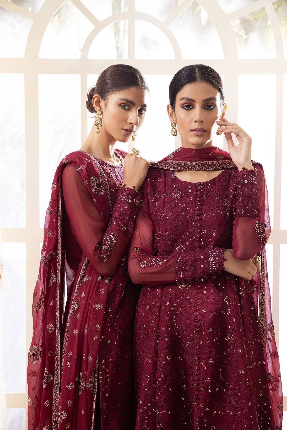 Xenia Pareesia Embroidered Chiffon Collection – FLORENCE