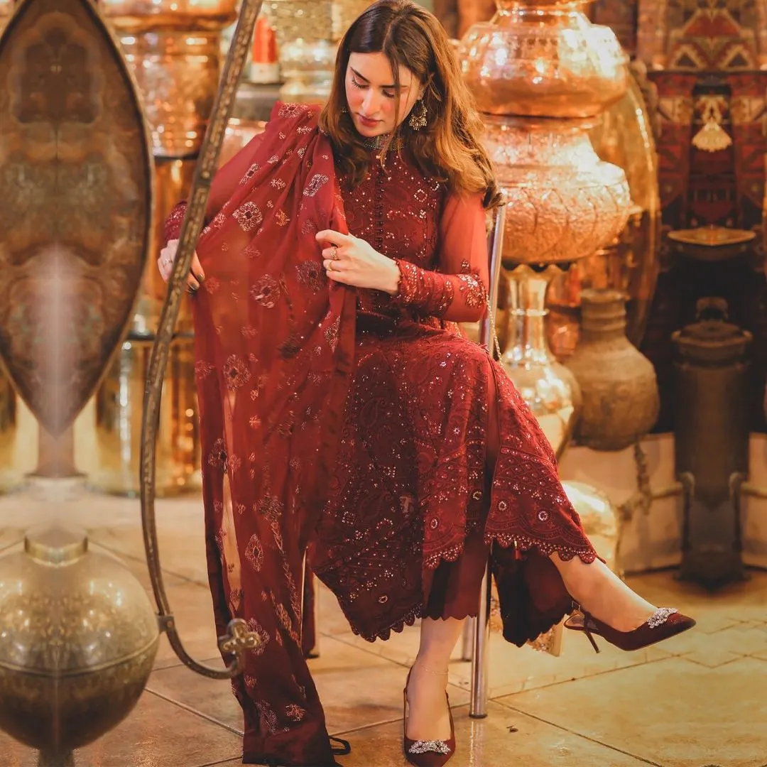 Xenia Pareesia Embroidered Chiffon Collection – FLORENCE
