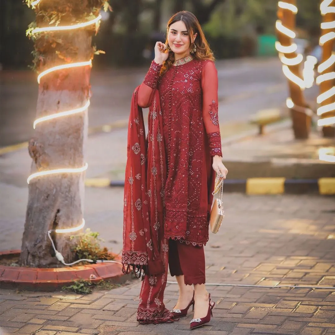 Xenia Pareesia Embroidered Chiffon Collection – FLORENCE